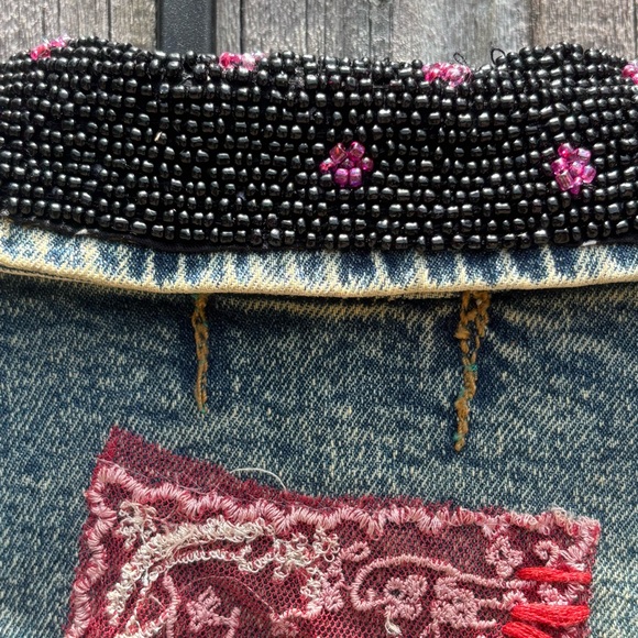 Vintage Antica Sartoria Women’s Denim Jacket Embroidered Unique See Desc!) - Picture 9 of 15